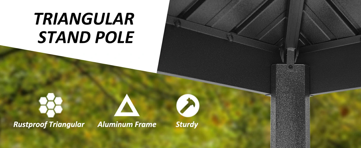 Domi Outdoor Living hardtop grill gazebo