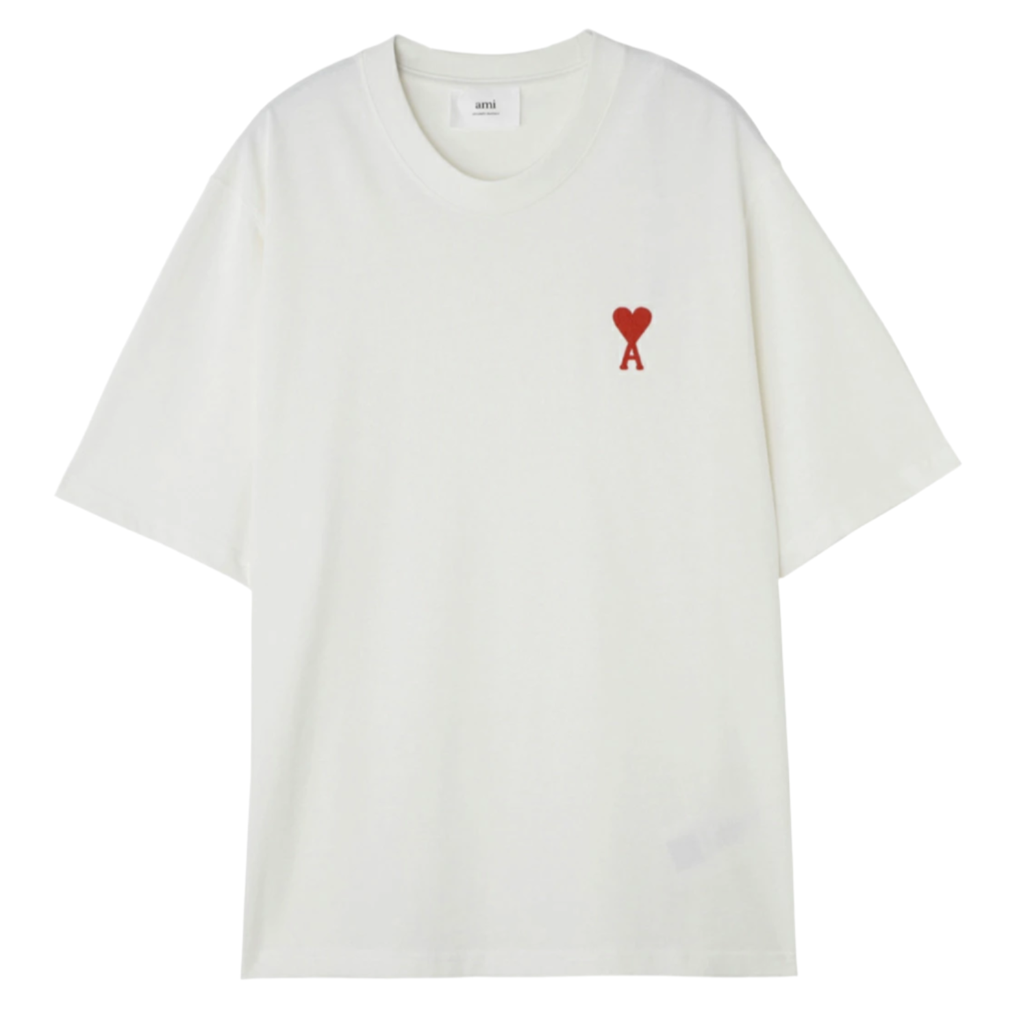 Ami Paris Tonal Ami De Coeur T-Shirt Natural White (SS23)、mysite、Cacoeks
