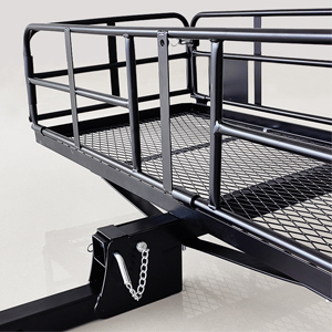 high rail heavy duty hitch basket