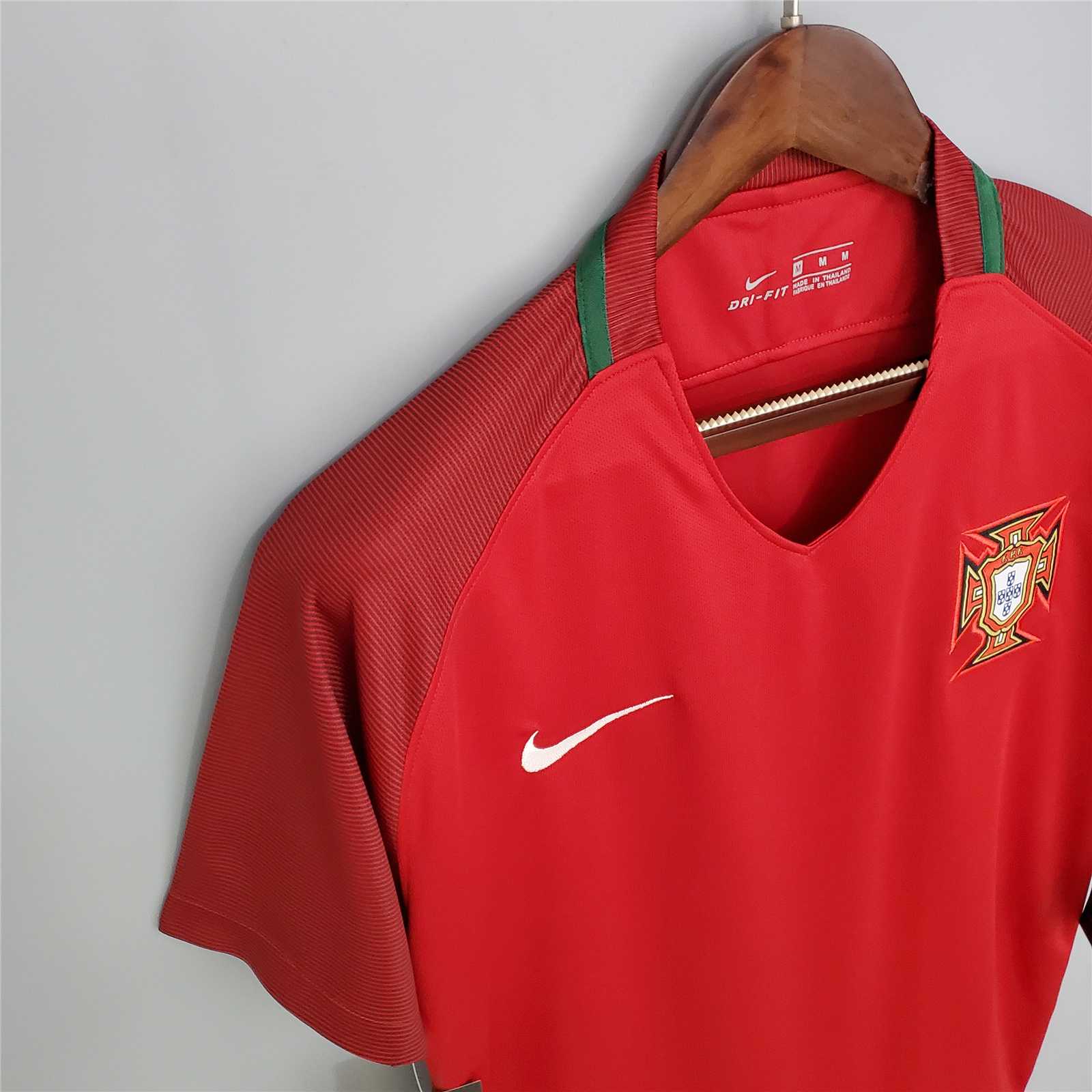 SIUjerseys-Retro Portugal 2016 Home Stadium Jersey