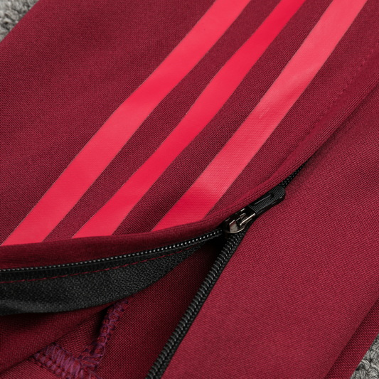 JerseysGala.com | Bayern Munich 24-25 Long Sleeve Training Set - Deep Red -Customize Name, Number and Patch | Worldwide Shipping
