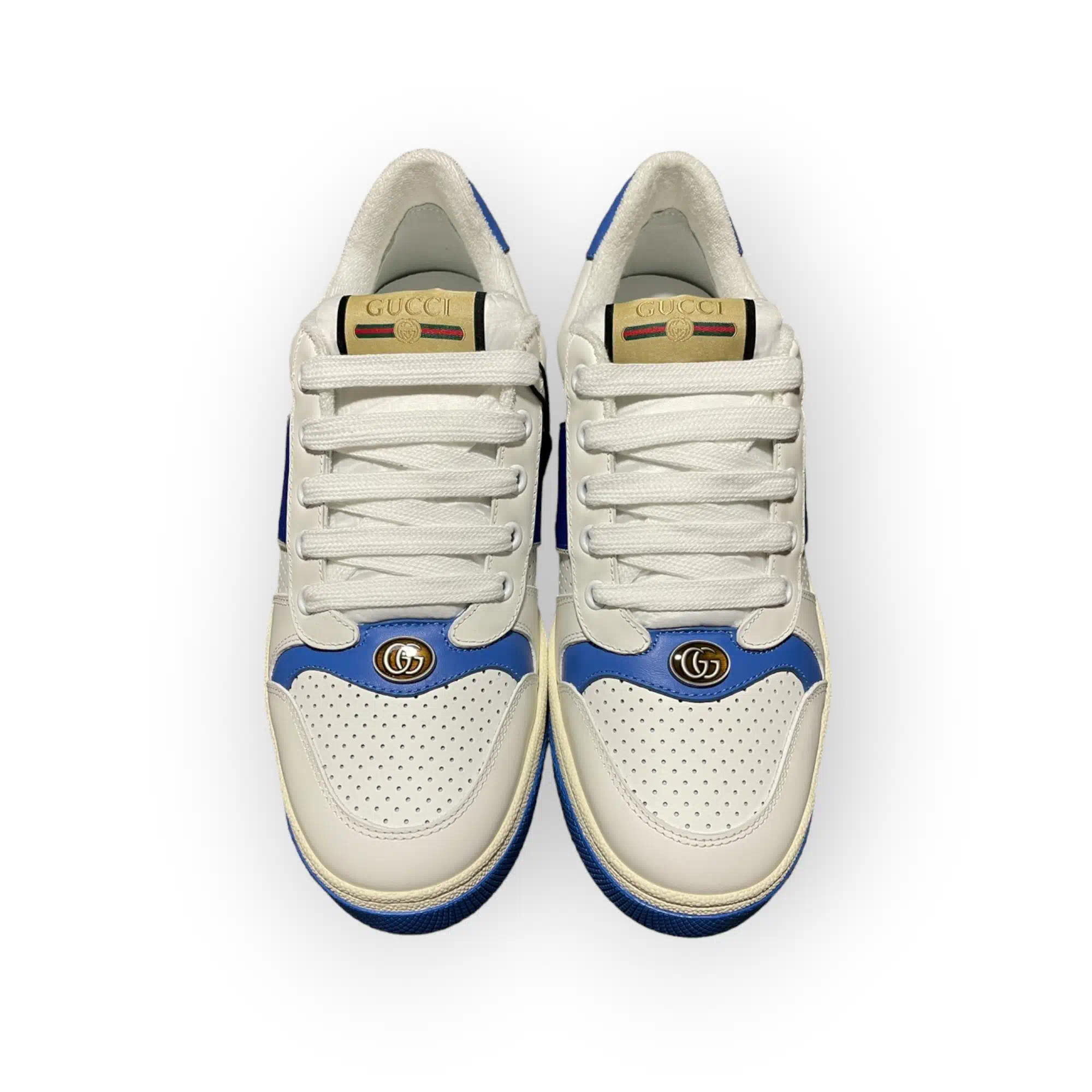 Gucci Screener with Interlocking G in White Blue、mysite、Cacoeks