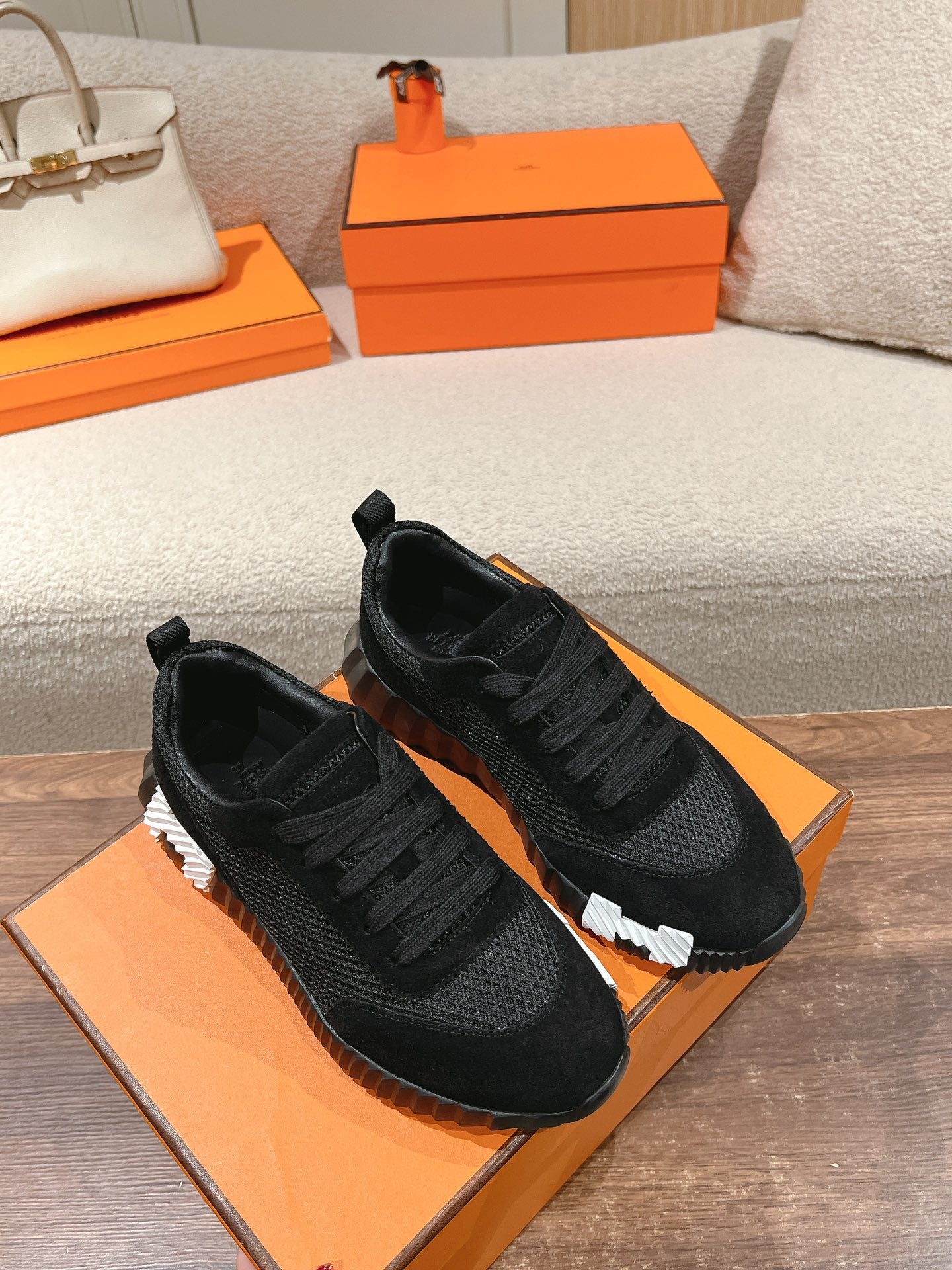 MAINLAND SNEAKER IN BLACK SUEDE AND BREATHABLE MESH FABRIC、mysite、Cacoeks