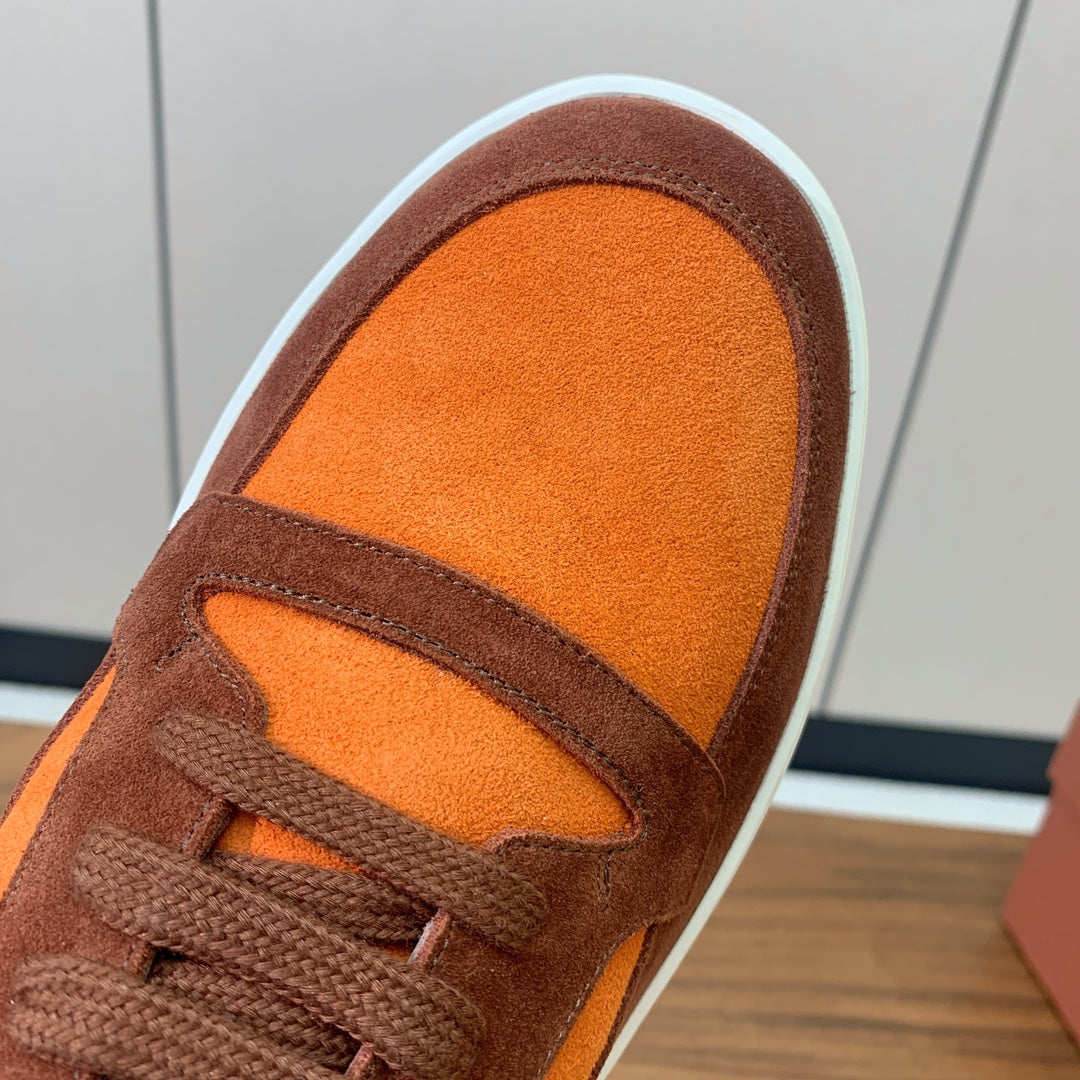 LP NEWPORT WALK SNEAKERS ORANGE SUEDE、mysite、Cacoeks
