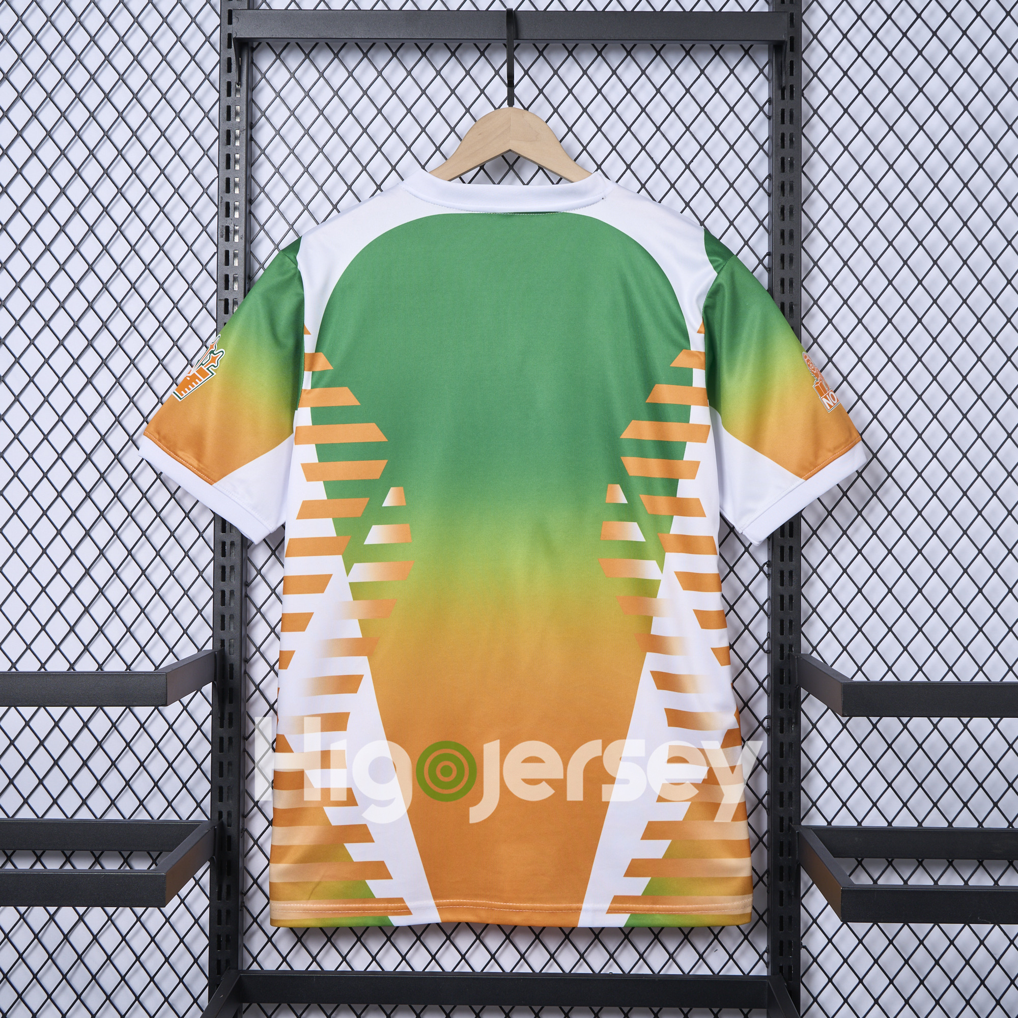 Higojerseys-Venezia FC 24-25 Orange and Green Pre-Match Jersey - Fans Version