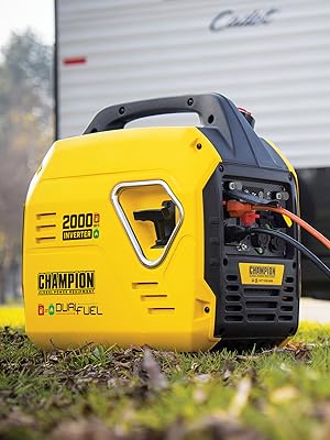 generator inverter gas powered ulralight champion 2000 watts backup outage quiet portable rv storm