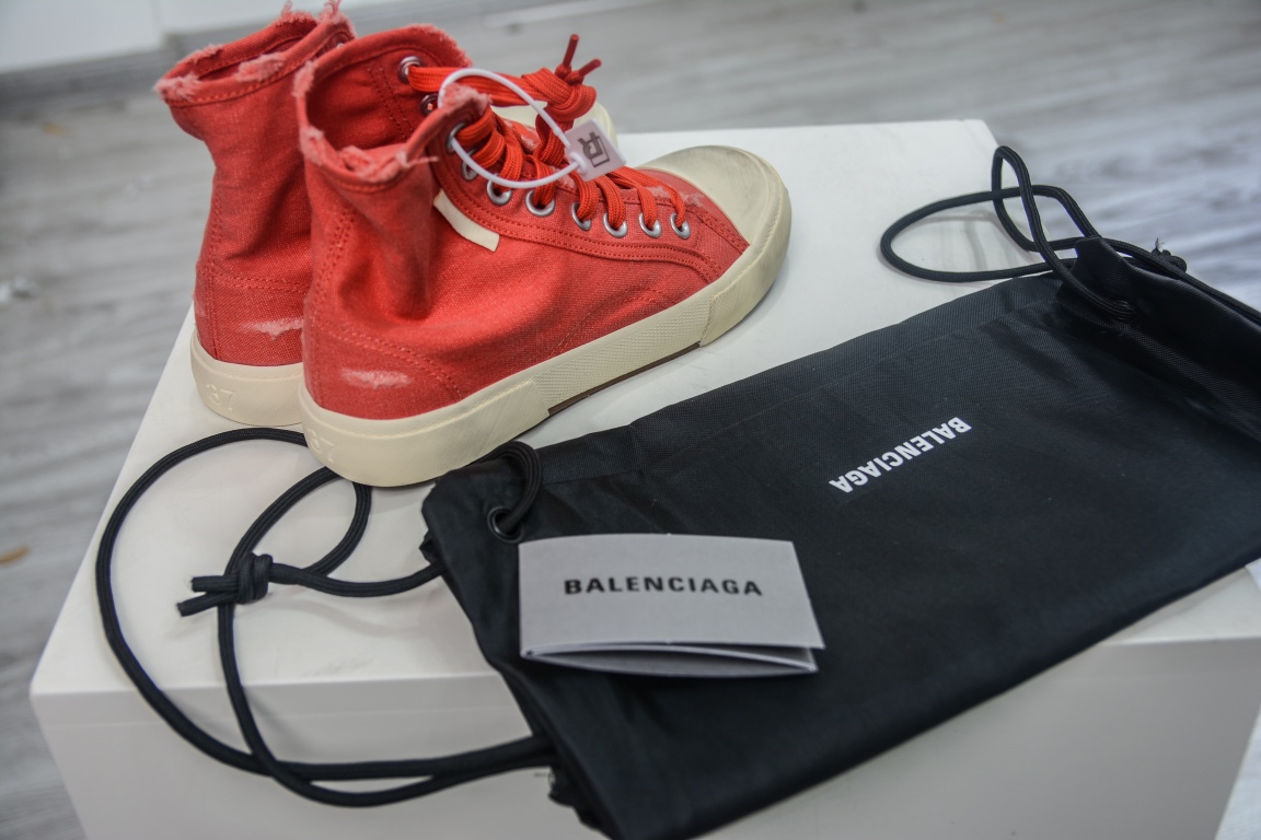 Balenciaga Paris High Top Trainer In Red、mysite、Cacoeks