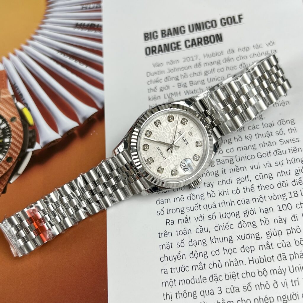 Đồng Hồ Rolex Nữ DateJust Mặt Số Vi Tính Super Fake EWF 31mm (1)