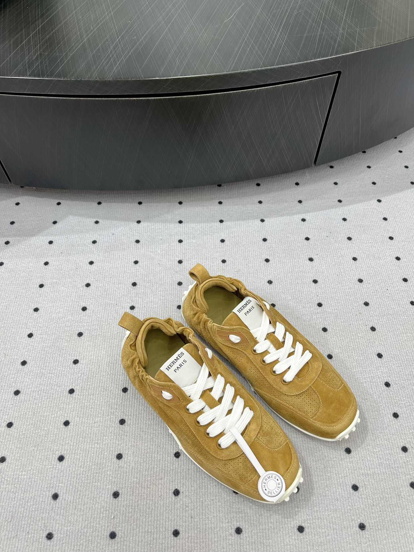 TRAIL SNEAKER IN DIJON YELLOW SUEDE、mysite、Cacoeks