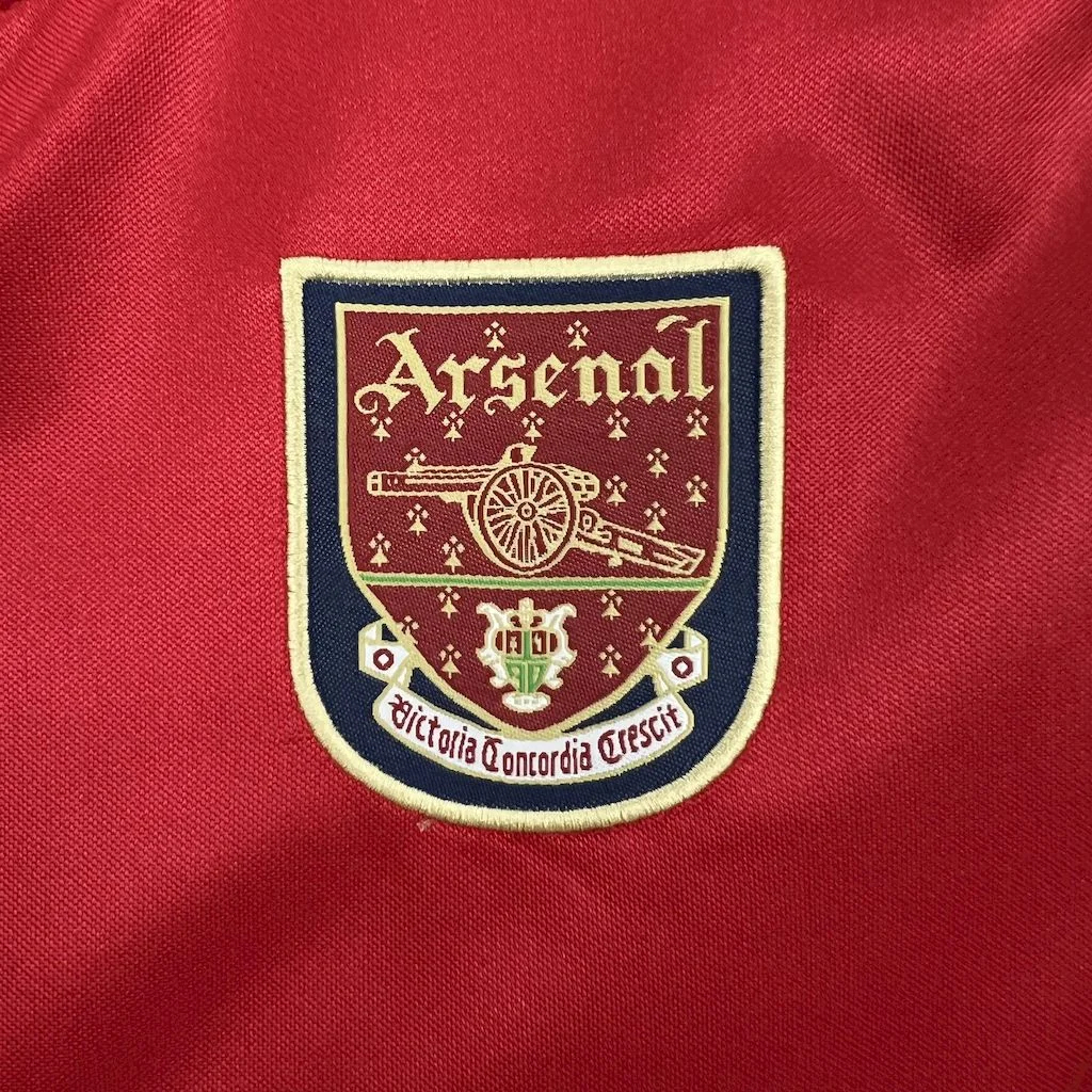 Higojerseys-Retro Arsenal 2001-02 Home Long Sleeves Jersey