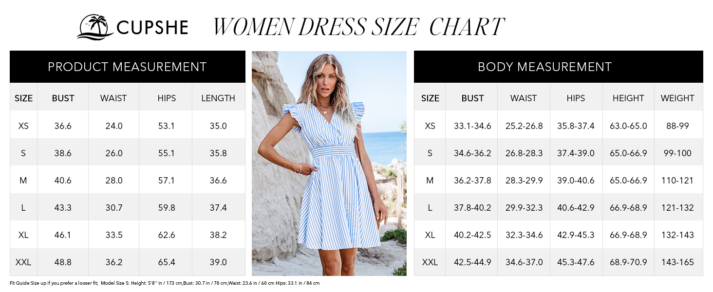 Product Size Chart