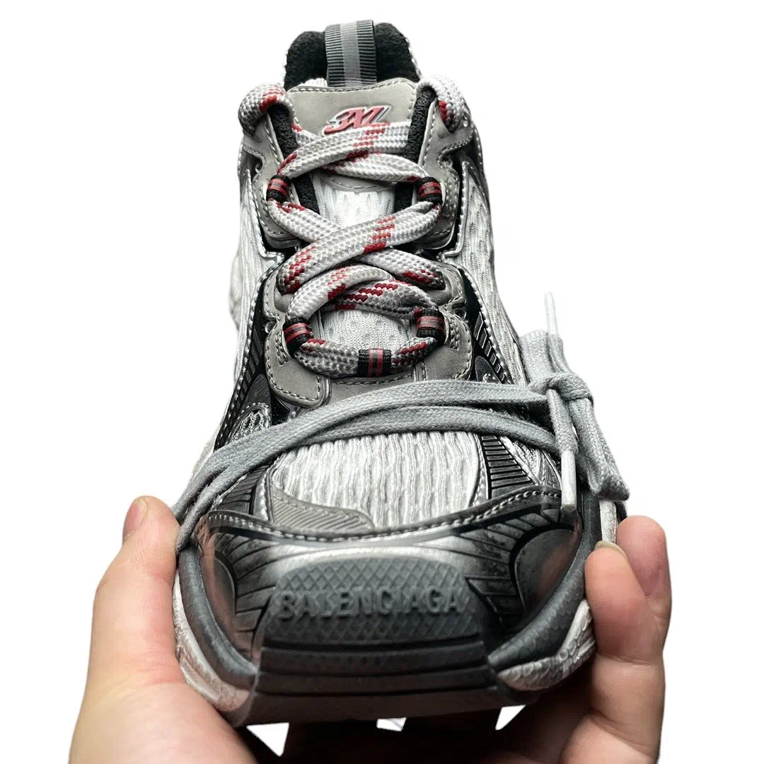 Balenciaga 3XL Sneaker in Grey White Red、mysite、Cacoeks