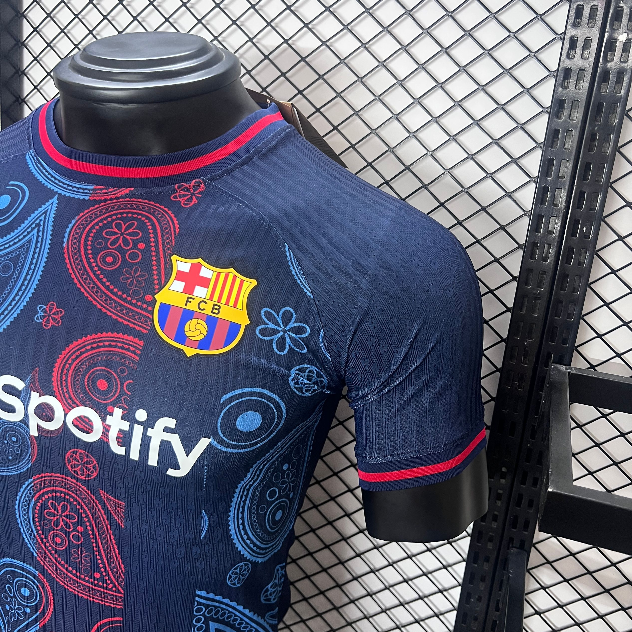 ManixJersey.com | Barcelona 24-25 Blue Speical Jersey - Player Version -Customize Name, Number and Patch | Worldwide Shipping