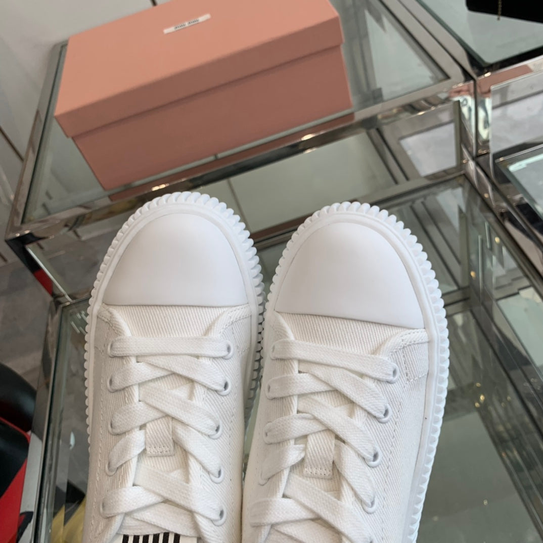 Mule Shoes White Canvas、mysite、Cacoeks