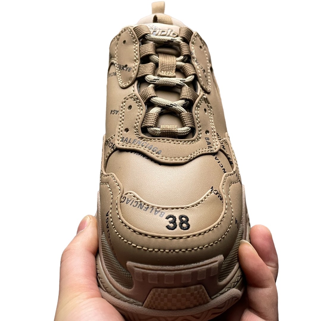 Balenciaga Triple S Sneaker In Brown、mysite、Cacoeks