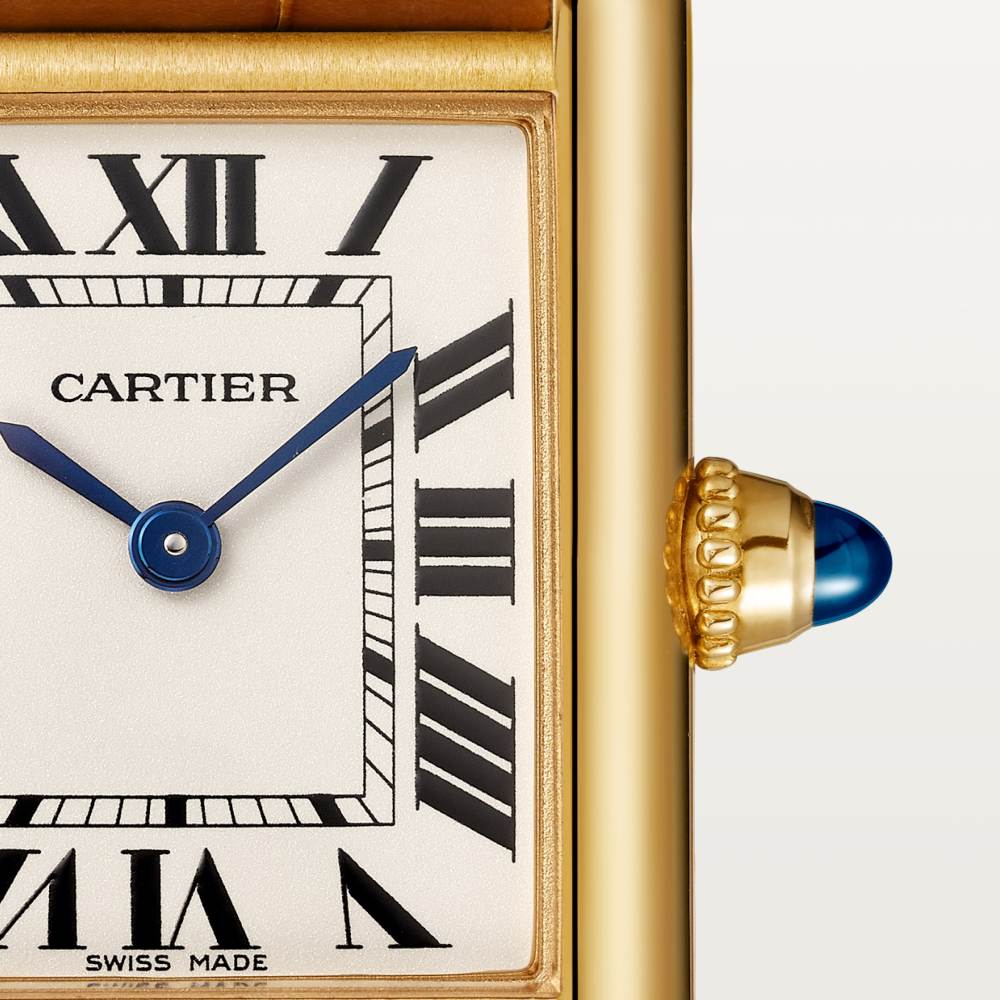 Super Clone 1:1 Tank Louis Cartier Watch Small Model Yellow Gold W1529856 Replica-fasswatch