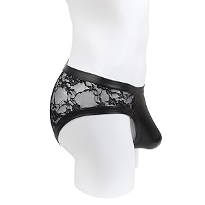 Mens Lace Sexy Low Rise Thong G-String