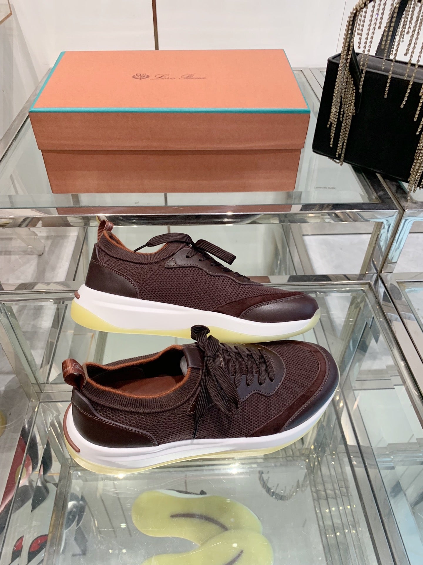 SNEAKER IN MAHOGANY RED CANVAS MIX SUEDE WITH LAMBSKIN、mysite、Cacoeks