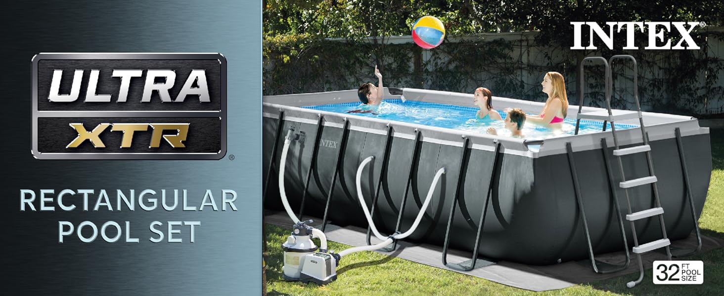Ultra XTR Rectangular Pool Set related to best way pool upground pool