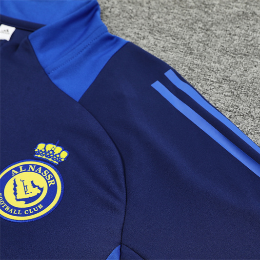 JerseysGala.com | Al Nassr Riyadh Victory 24-25 Long Sleeve Training Set - Royal Blue -Customize Name, Number and Patch | Worldwide Shipping