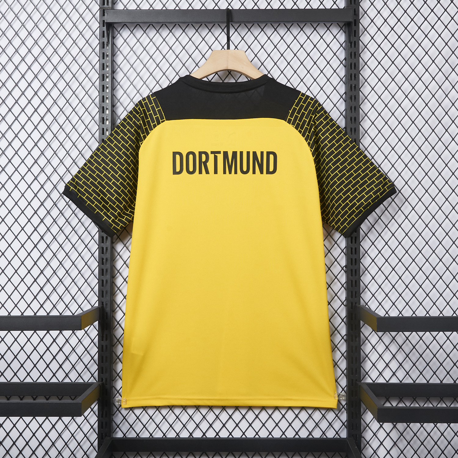 UltraTrikot-Dortmund 25-26 Pre-Match Training Yellow Brickwork Pattern Jersey - Fans Version