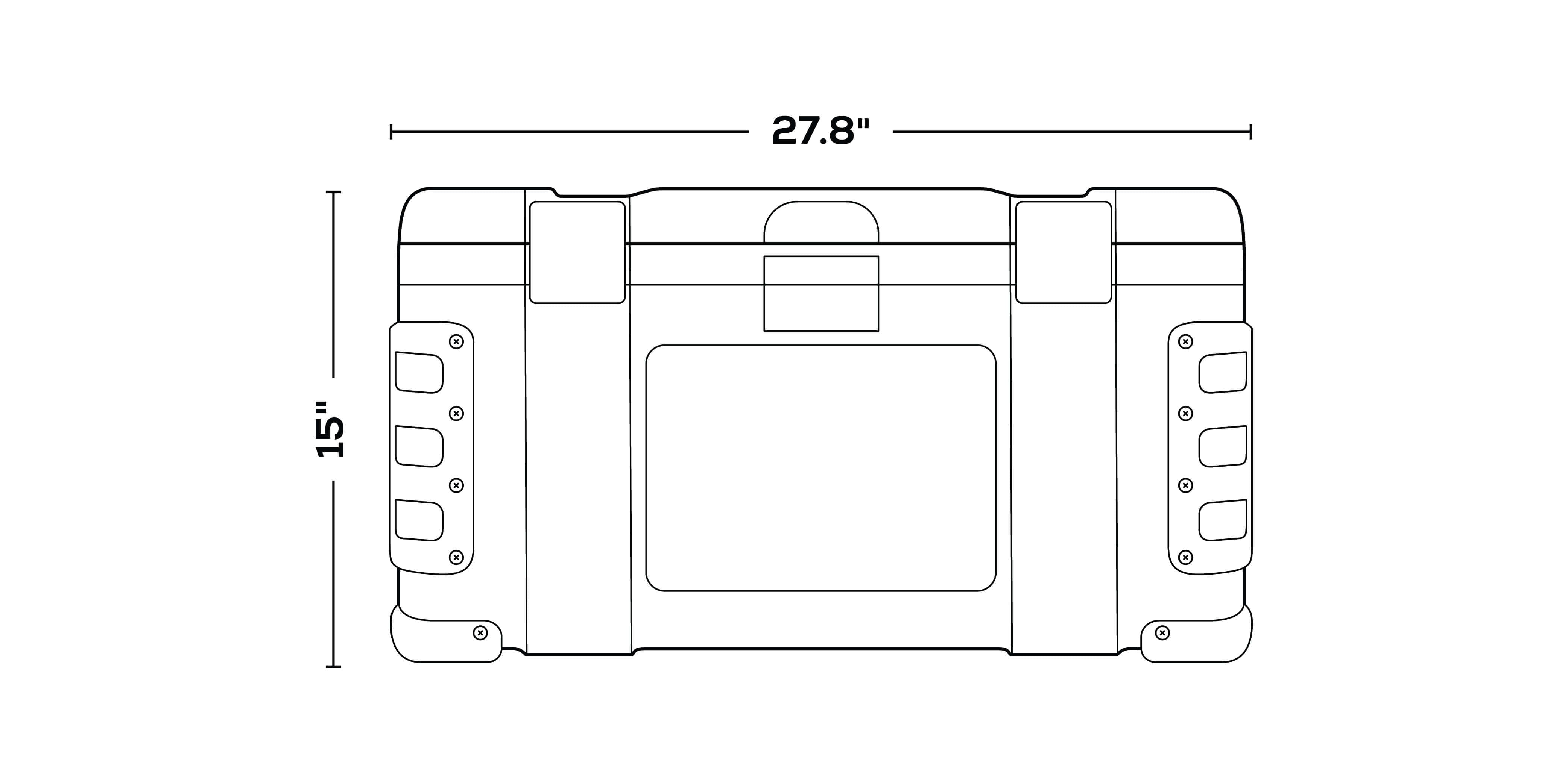 Leeward 50 Qt Marine Cooler dimensions