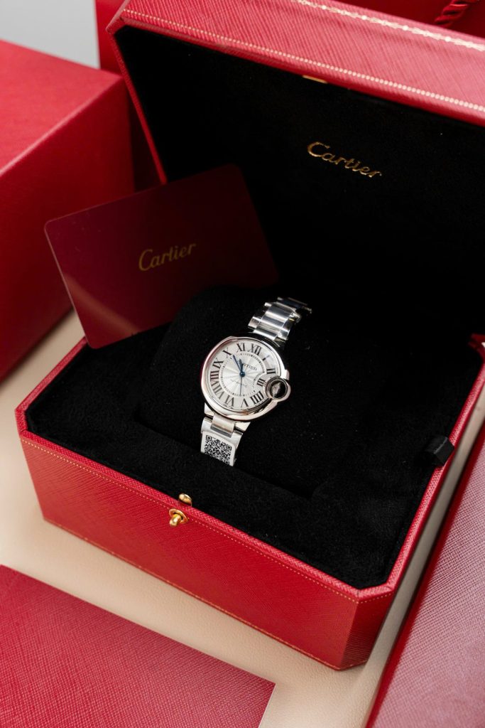 Đồng Hồ Cartier Ballon Bleu W6920046 Replica 11 Mặt Trắng Dây Kim Loại Nhà Máy AF 36mm (2)