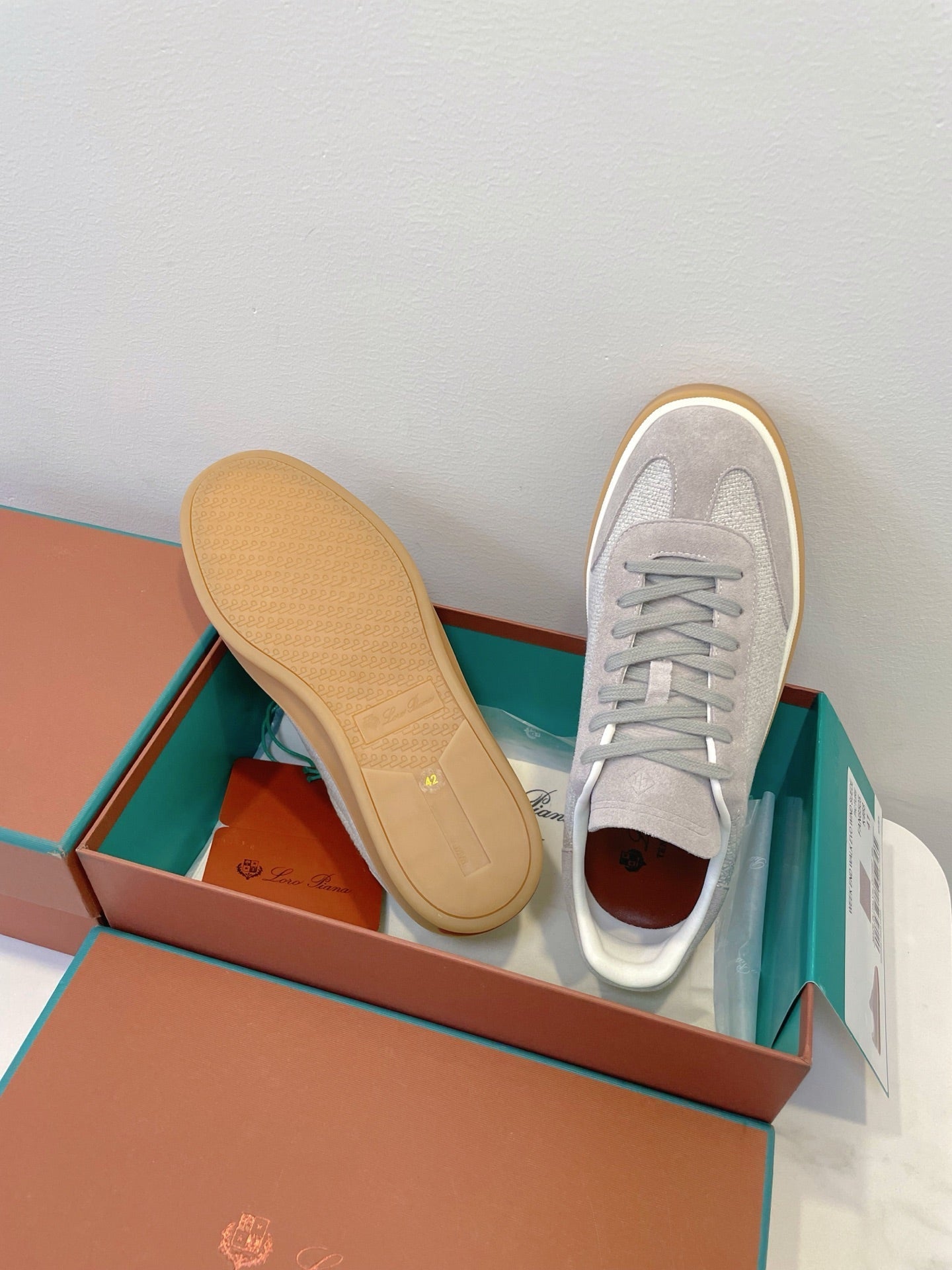 SNEAKERS IN METAL GREY SUEDE WITH CANVAS、mysite、Cacoeks