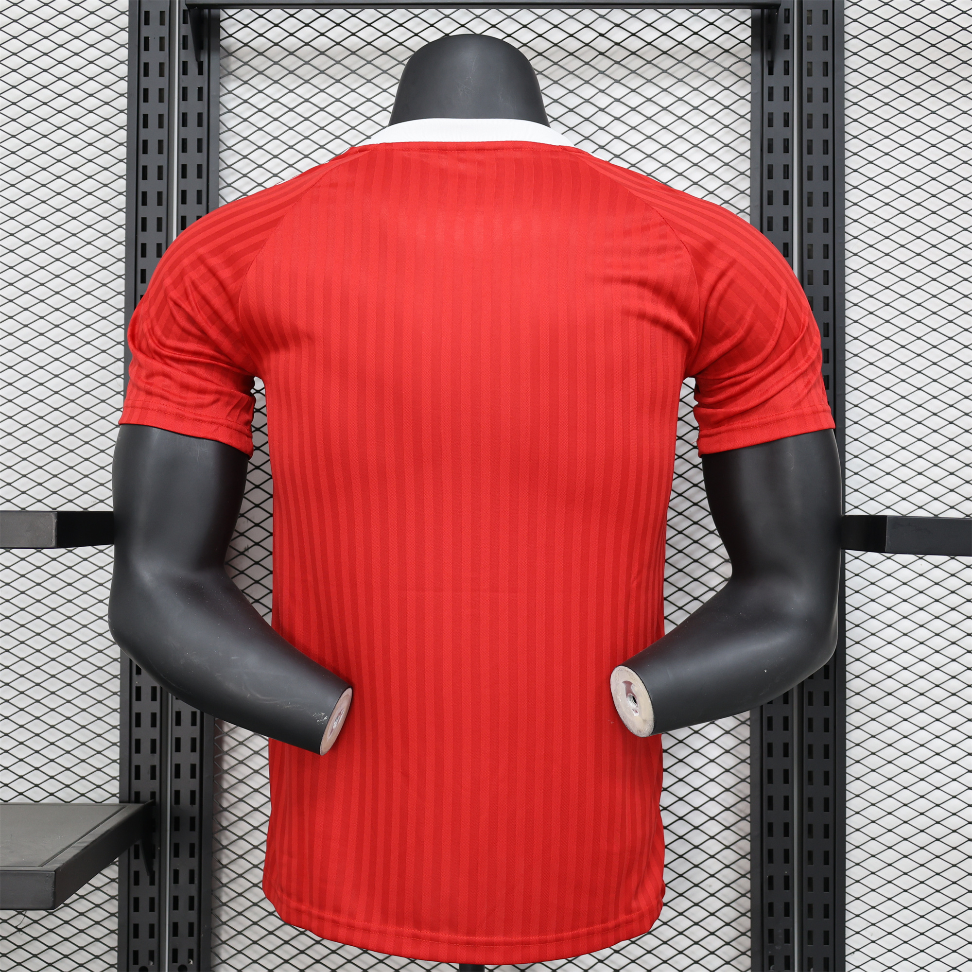 Higojerseys-Manchester United 24-25 Red Trefoil Vintage Jersey - Player Version