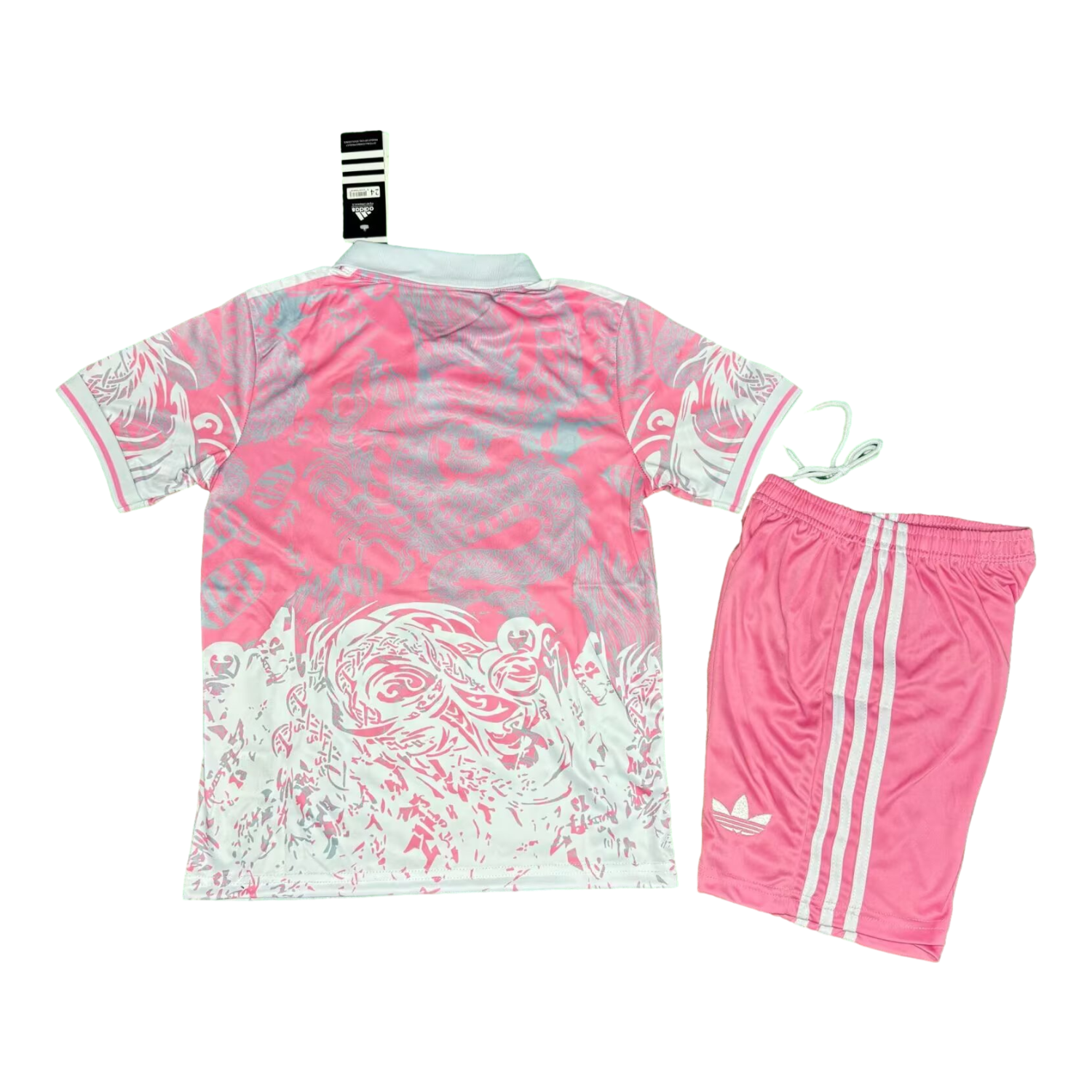 UltraTrikot-Real Madrid 25-26 White Fire Dragon Pink Special Polo Kids Kit