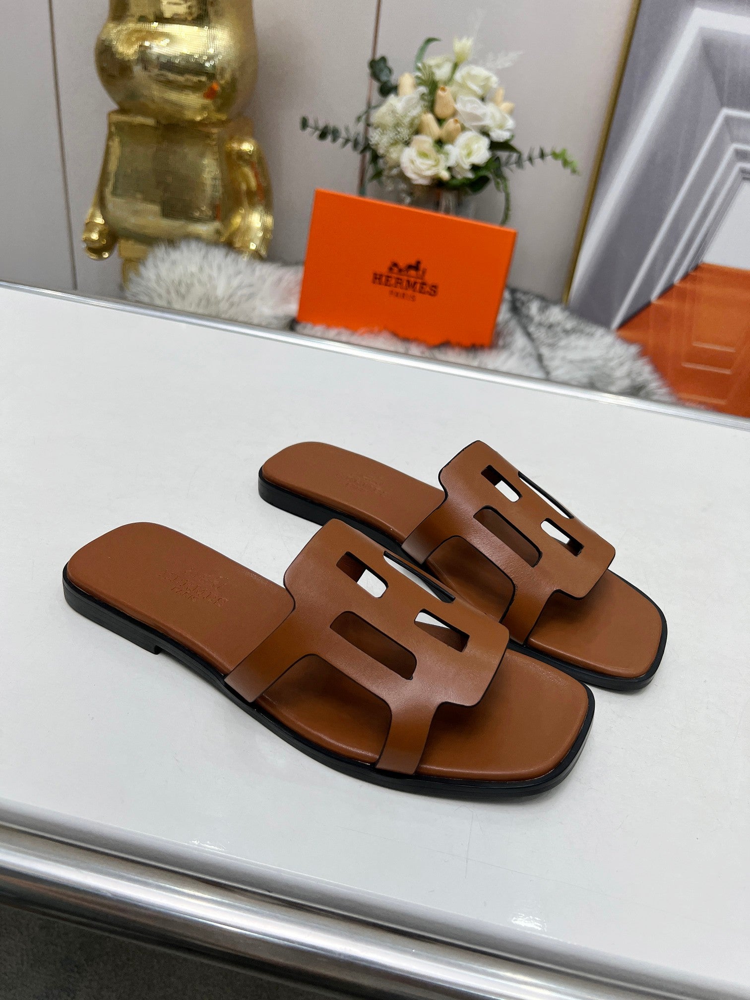 FLATFORM SANDAL CARAMEL CALFSKIN、mysite、Cacoeks