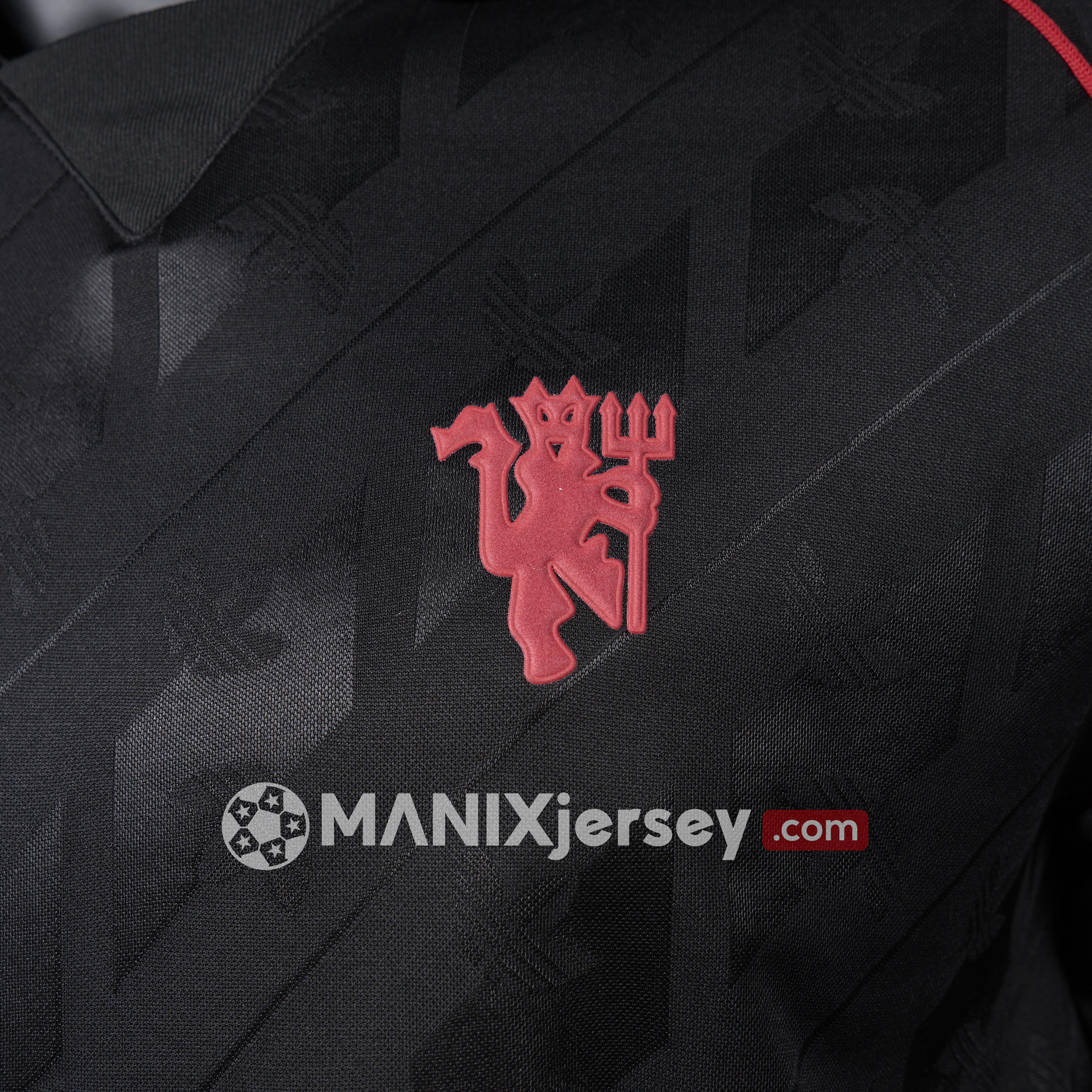 ManixJersey.com | Manchester United 24-25 Originals LFSTLR Long Sleeve Black Jersey - Player Version -Customize Name, Number and Patch | Worldwide Shipping