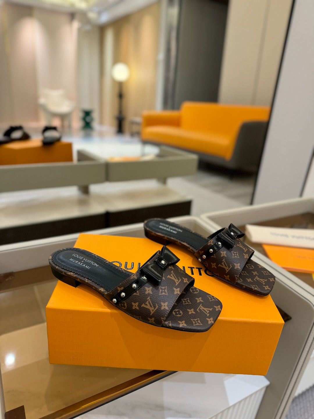 LV X TM 6AM FLAT MULE IN CHOCOLATE BROWN MONOGRAM CALFSKIN、mysite、Cacoeks