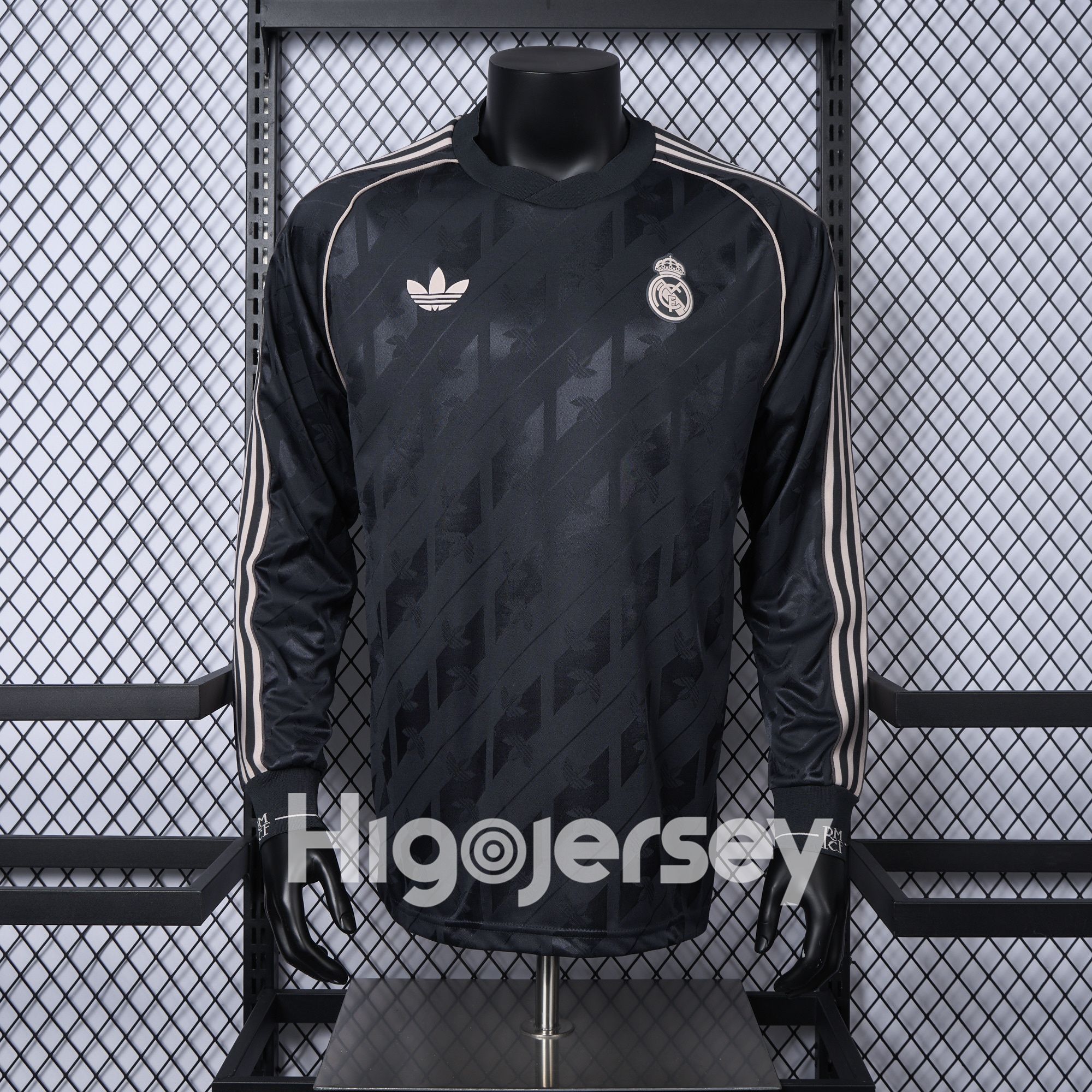 Higojerseys-Real Madrid 24-25 Originals LFSTLR Long Sleeve Charcoal Jersey - Player Version