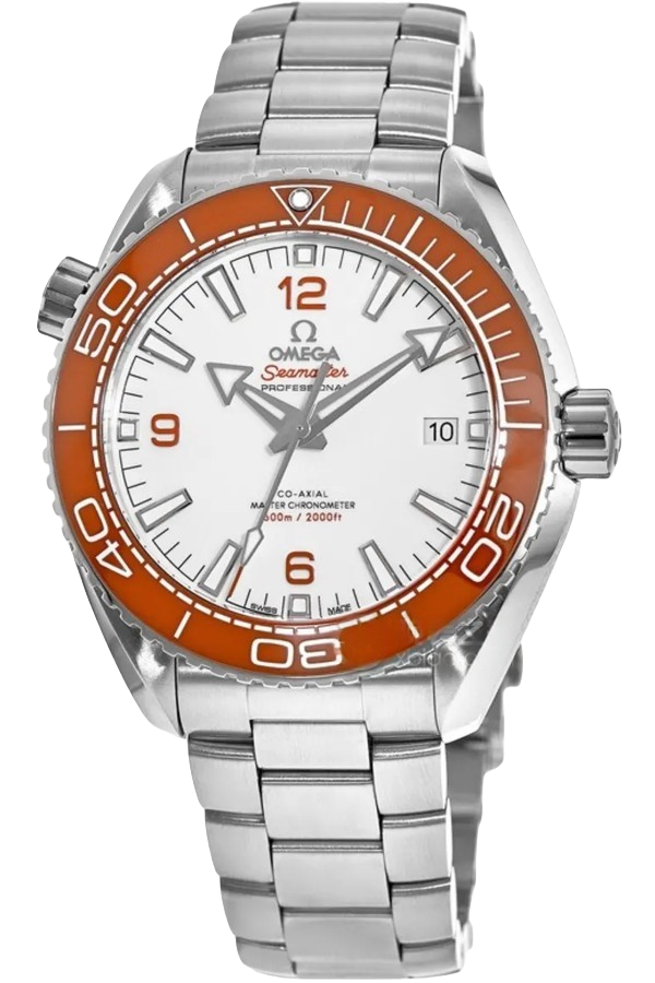 Omega Planet Ocean Ref. 215.30.44.21.04.001 Super Clone Watch – White Dial Stainless Steel Bracelet Fake Replica