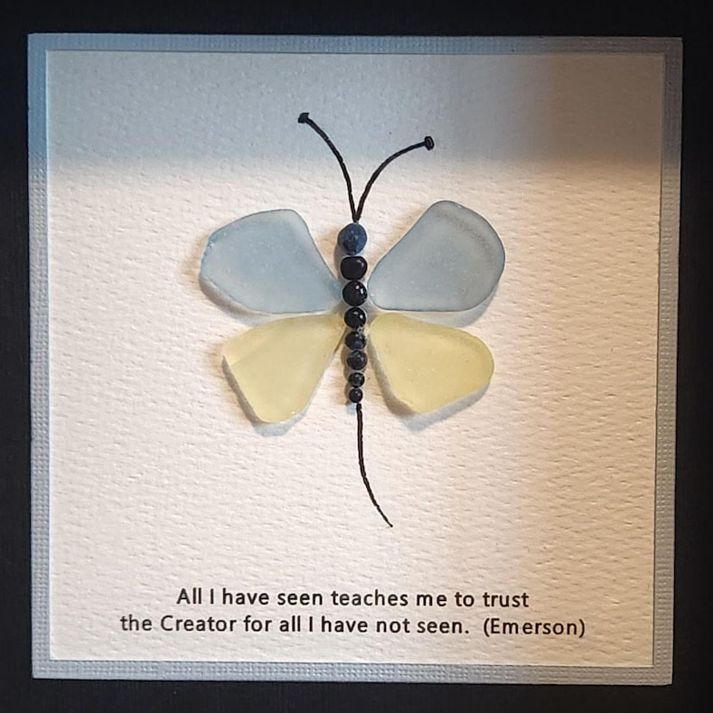 🦋Butterfly Sea Glass Art