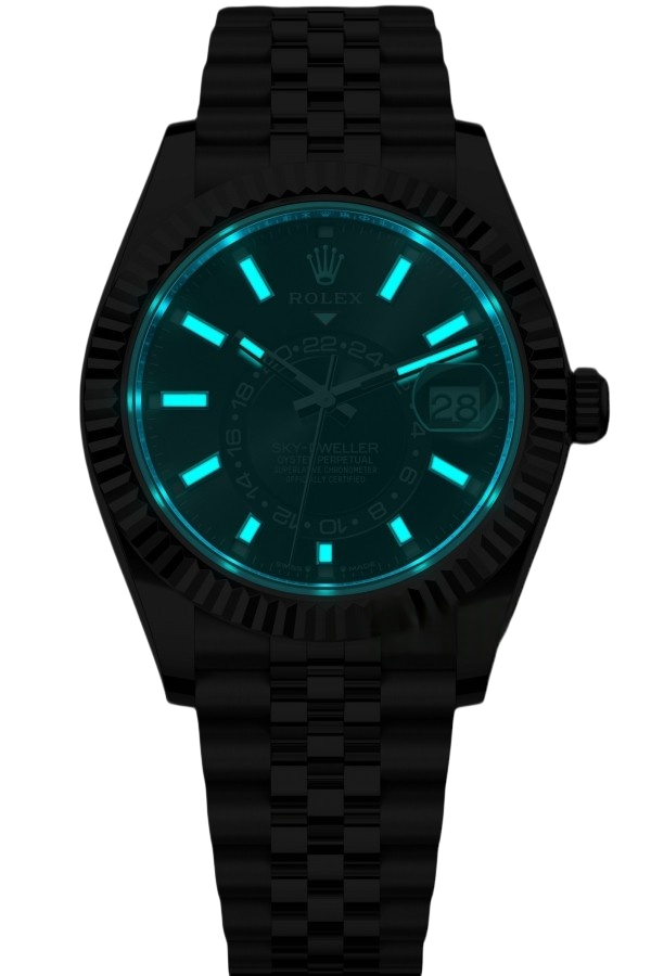 Rolex Sky-Dweller Blue Dial Super Clone Swiss Replica Watch Oyster Bracelet Ref M336934-0008 Swiss 9002 Movement