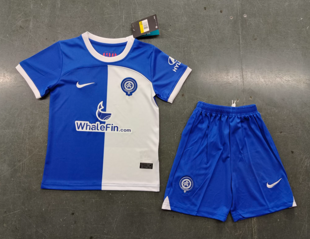 23/24 Atletico Madrid 120th Anniversary Edition Kit Kids Size Suit-mysite Custom Football Kit- Nextkits