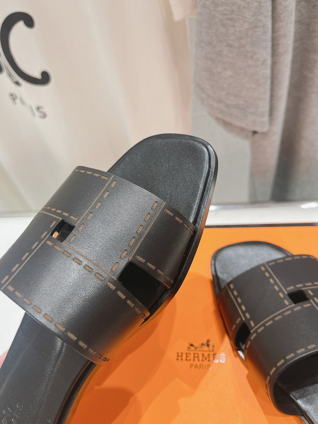 Idioma Sandal Black Calfskin、mysite、Cacoeks