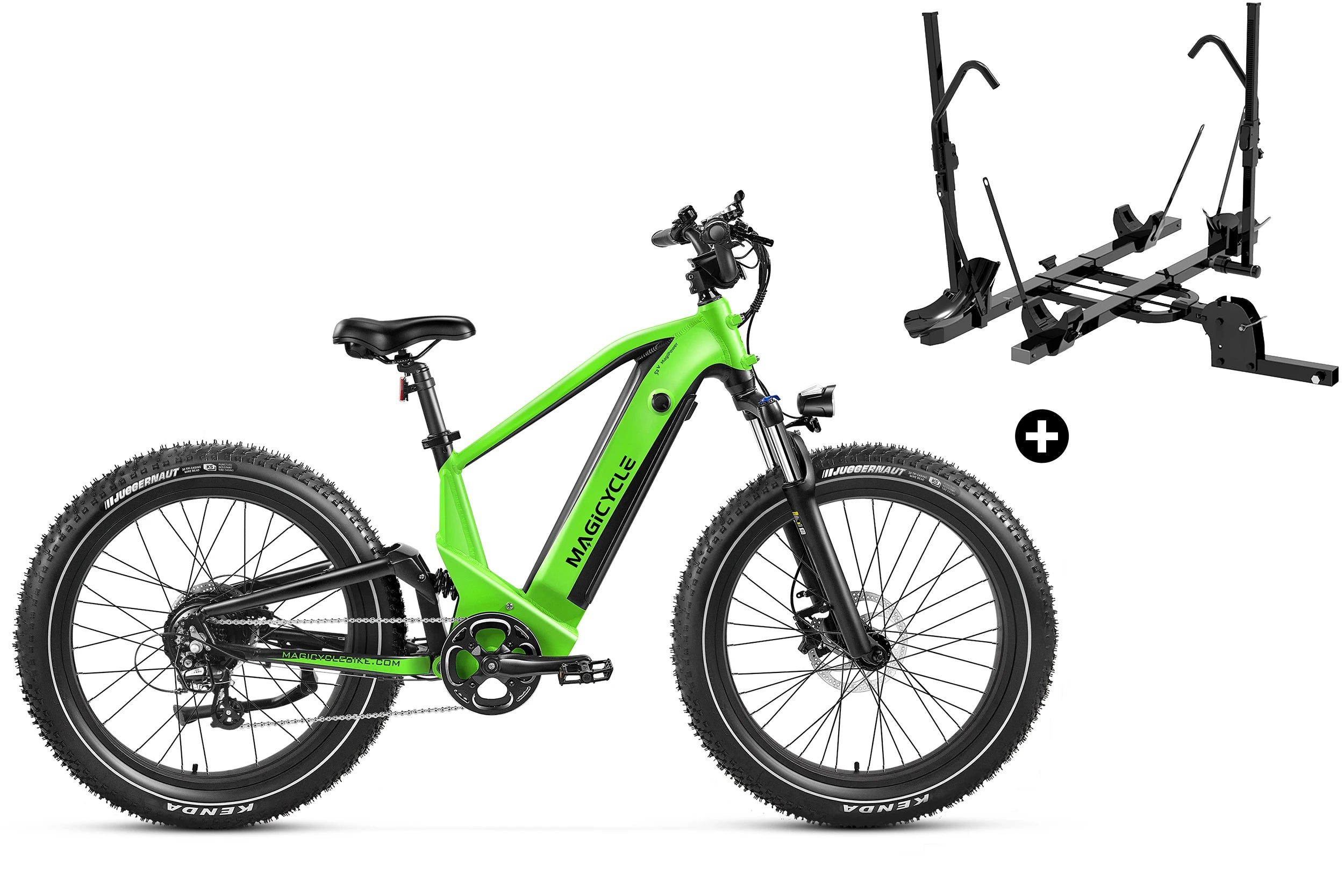 Bundle Sale - Magicycle Deer Step-over E-Bike With A Hitch Bike Rack、mySite、bearsvspackers