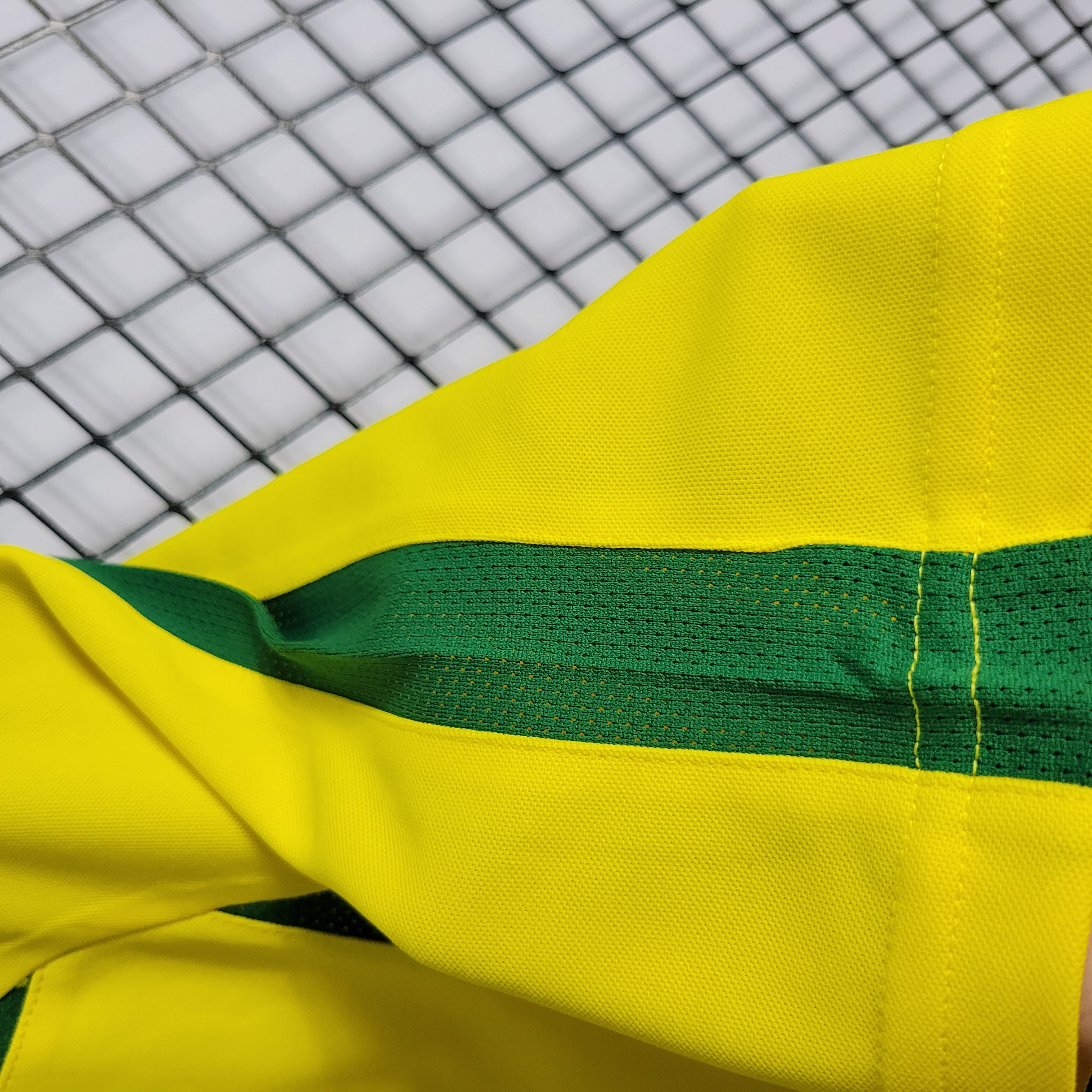 Higojerseys-Retro Brazil 2002 Home Stadium Jersey