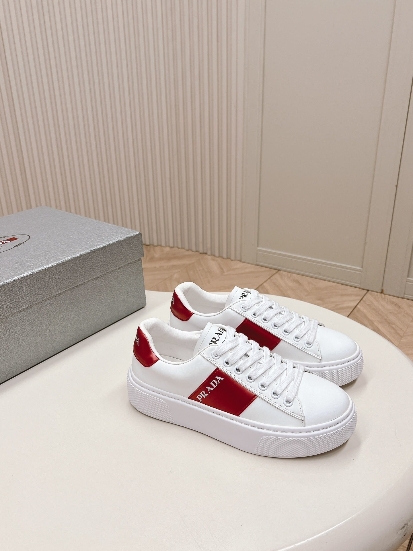 PRA LEATHER LOGO OUTLET SNEAKERS BLACK AND CHERRY CALFSKIN、mysite、Cacoeks