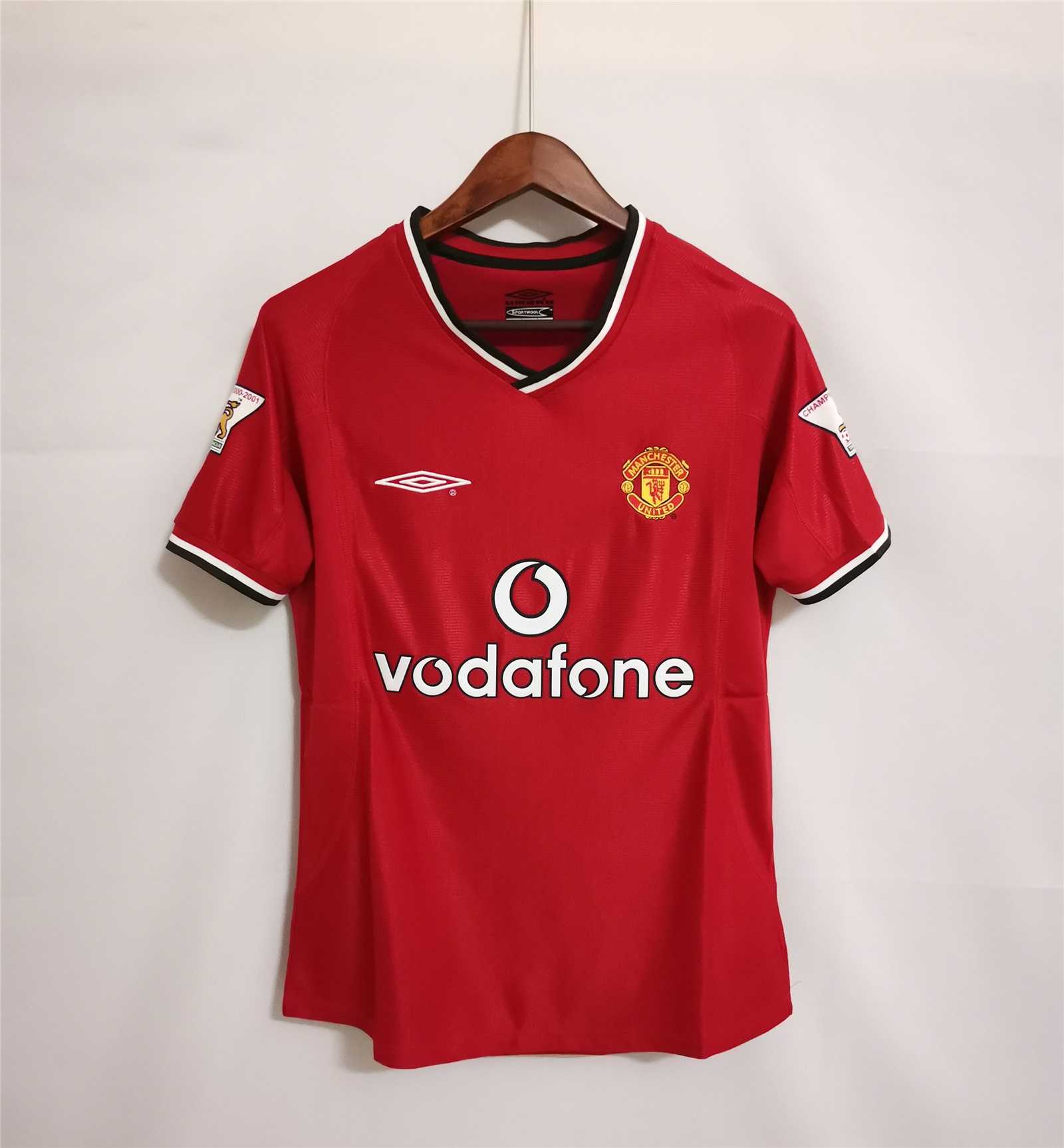 Higojerseys-Retro Manchester United 00-02 Home Jersey