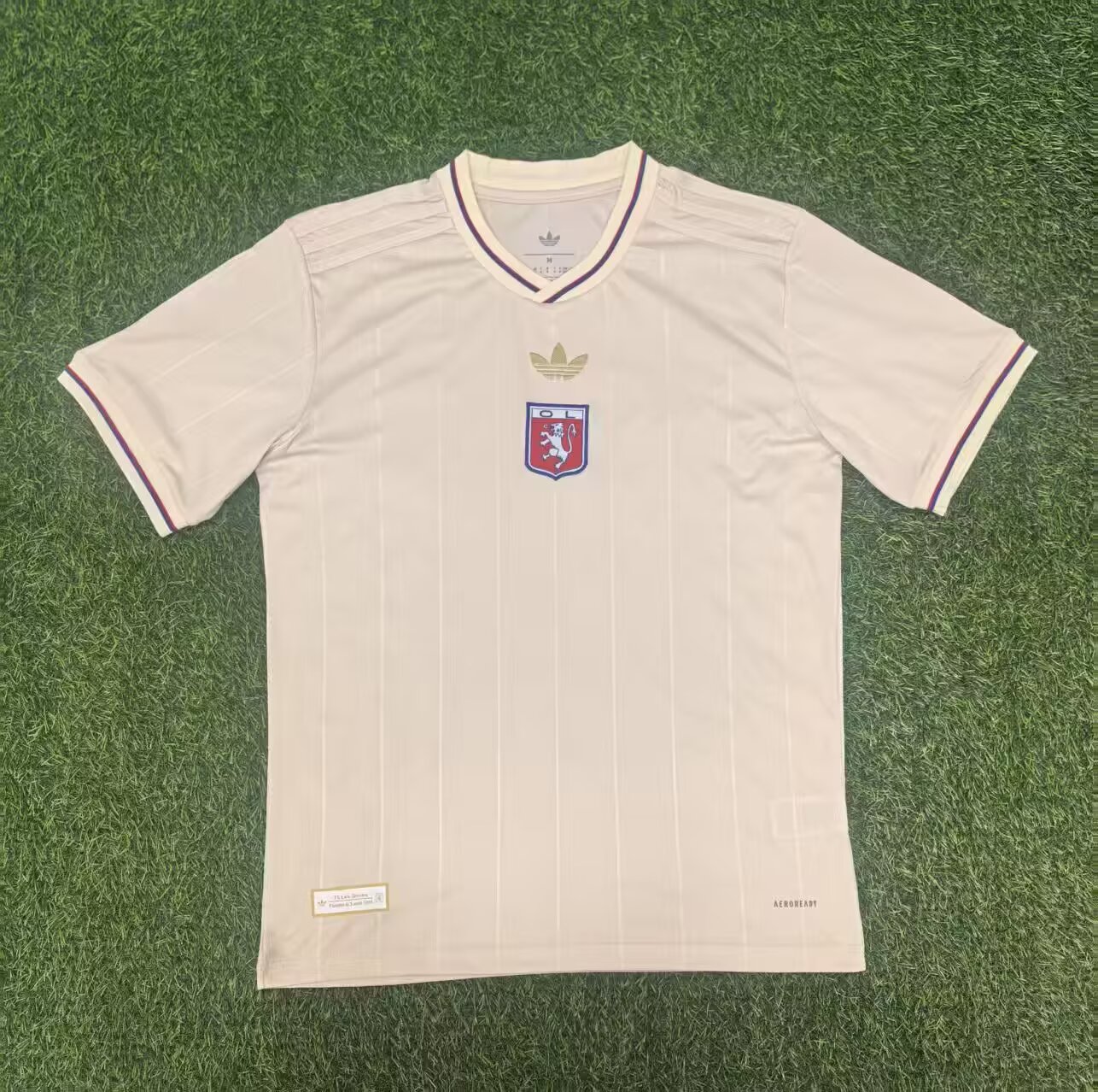 2024/2025 Lyon 75th Anniversary Edition Off White Football Shirt 1:1 Thai Quality:football jersey mysite: unitedjerseyfootball 邓江浪:football