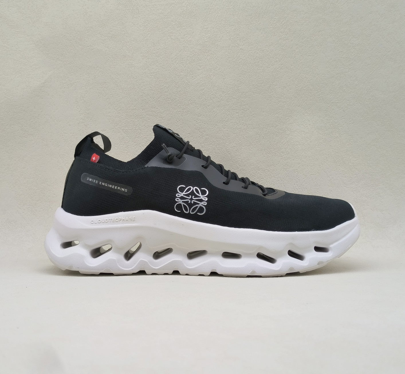 LW CLOUDTILT SNEAKER BLACK-WHITE POLYESTER、mysite、Cacoeks