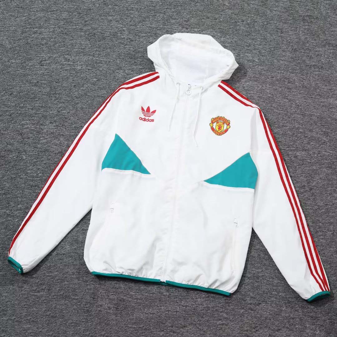 2023 Manchester United Windbreaker white Edge:football jersey mysite: unitedjerseyfootball 邓江浪:football