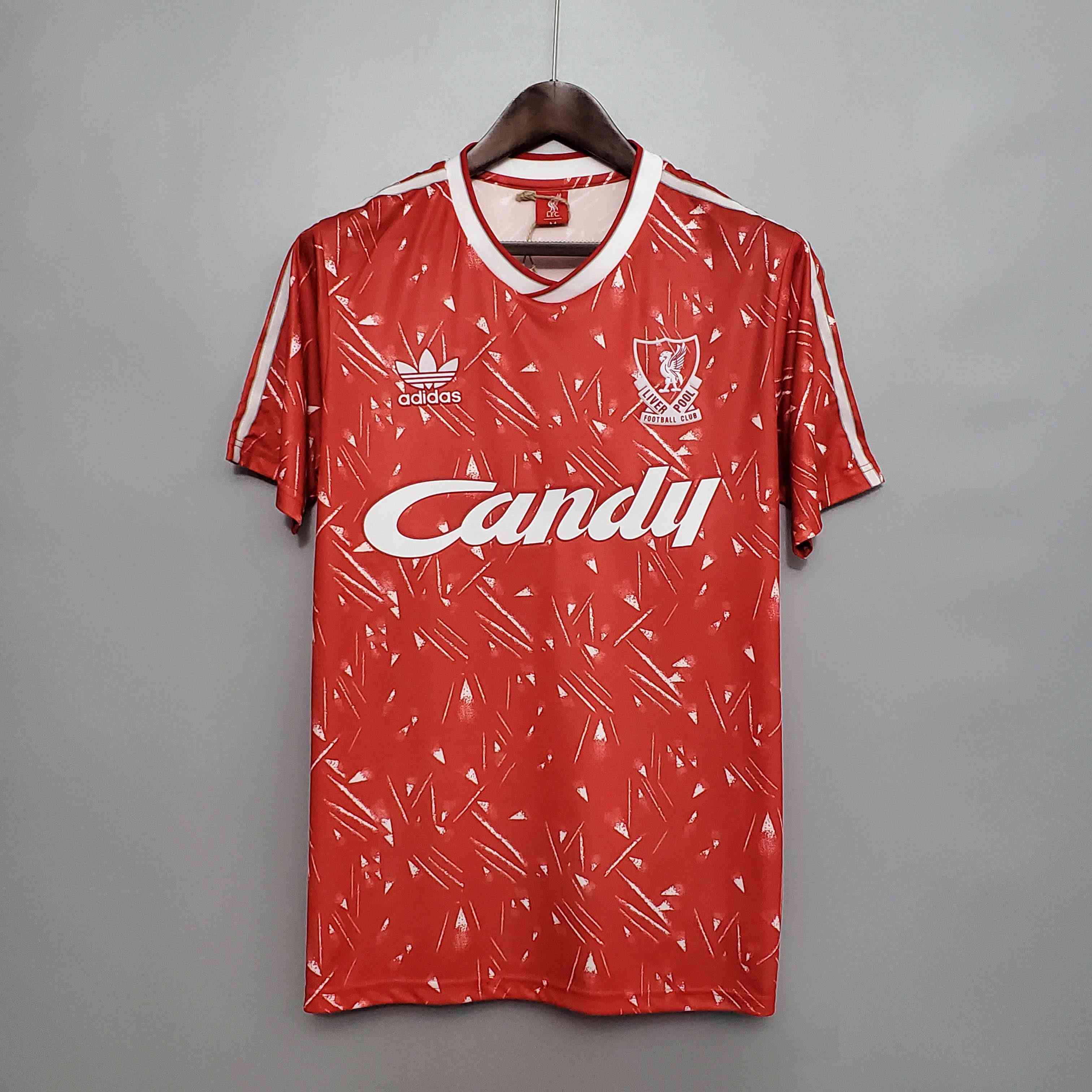 1989/1991 Retro Liverpool Football Shirt Home-mysite Custom Football Kit- Nextkits