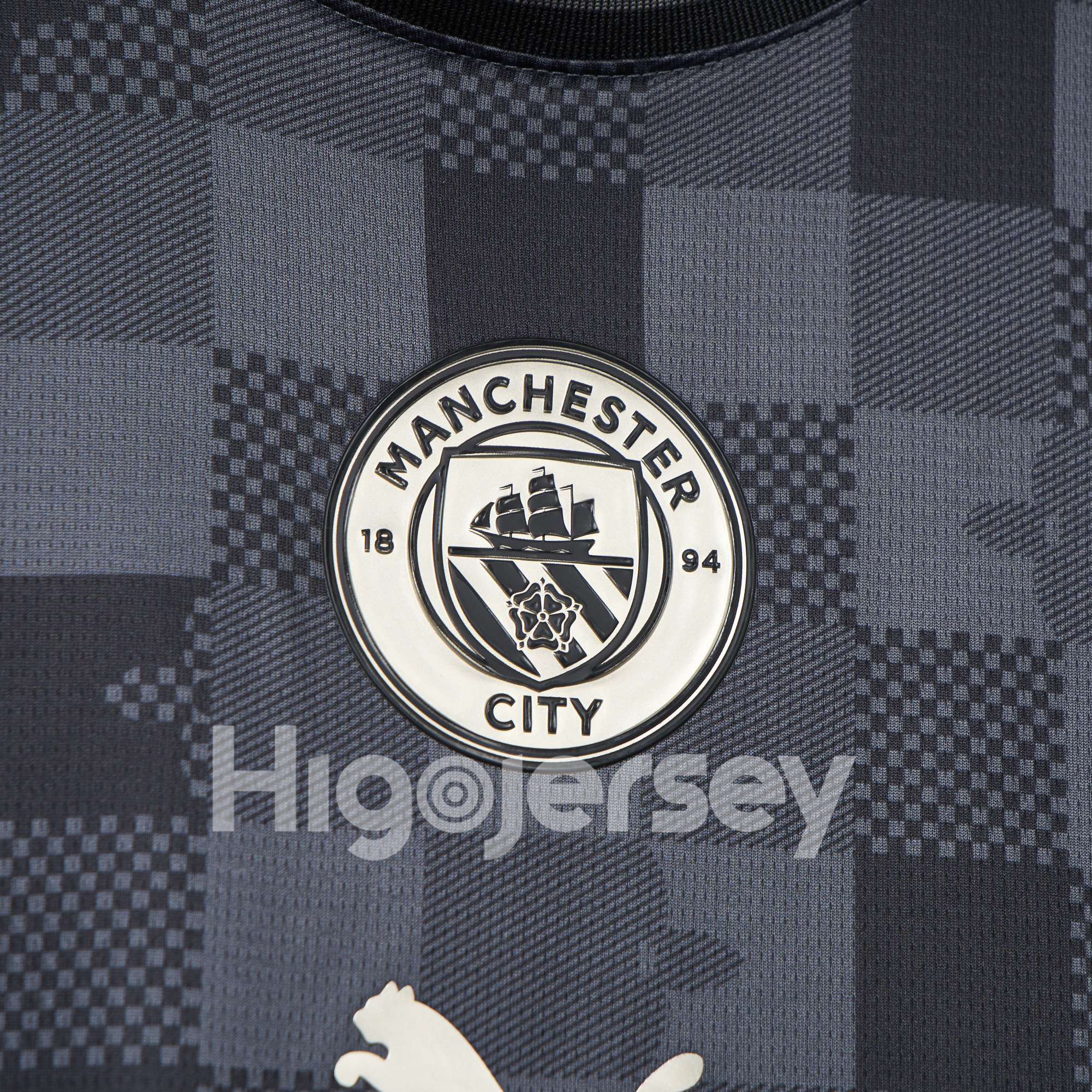 Higojerseys-Manchester City 24-25 Black 130th Anniversary Jersey - Fans Version