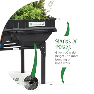 Vegepod Stand and Trolley - Elevate Garden Beds to Waist Height