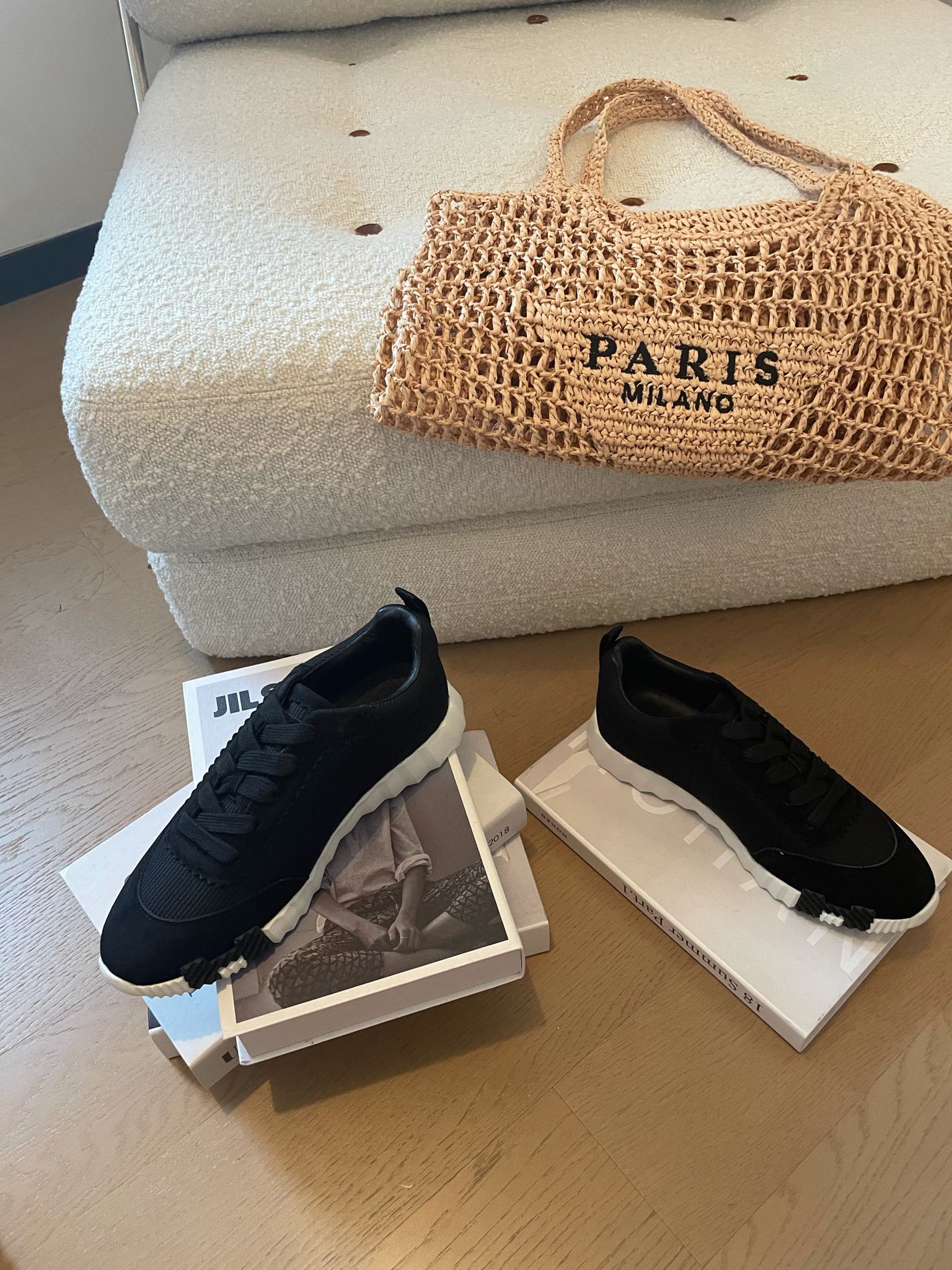 BOUNCING SNEAKERS BLACK CALFSKIN、mysite、Cacoeks